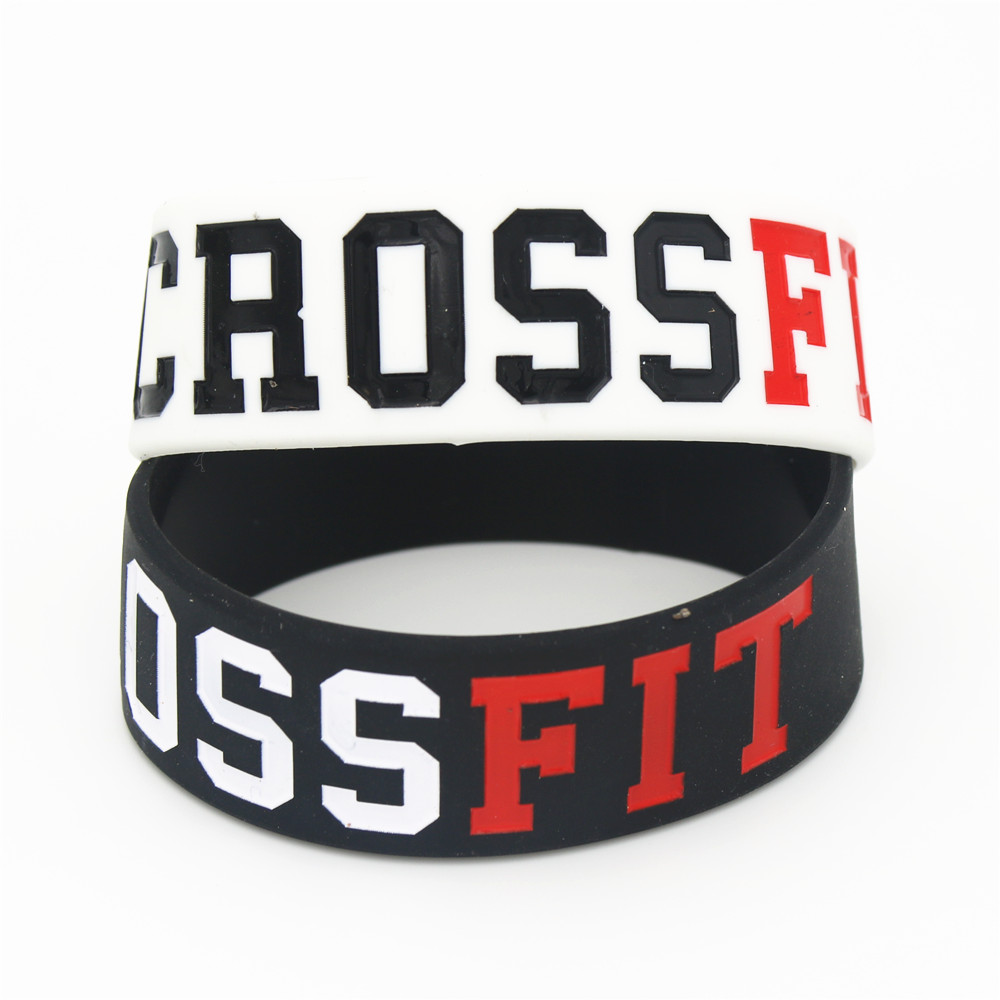 새로운 패션 쥬얼리 크로스핏 팔찌, 블랙 화이트 실리콘 - Crossfit Ga 리뷰 및 가격