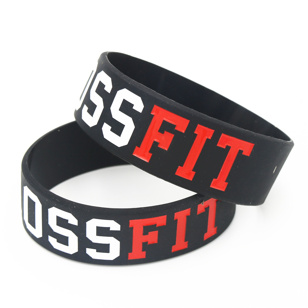 새로운 패션 쥬얼리 크로스핏 팔찌, 블랙 화이트 실리콘 - Crossfit Ga 리뷰 및 가격